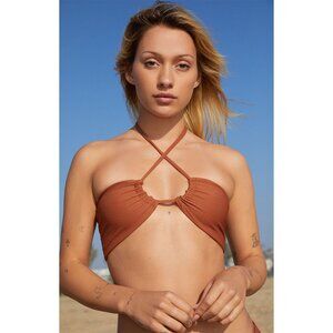 Free People Rust Bikini Top